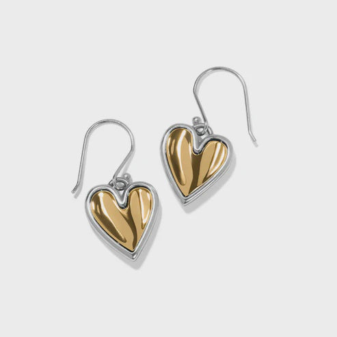 Cascade Heart Reversible French Wire earring