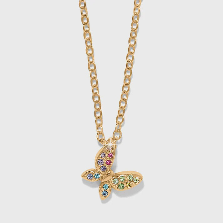 JM0235 -Enchanting Gem Butterfly Necklace