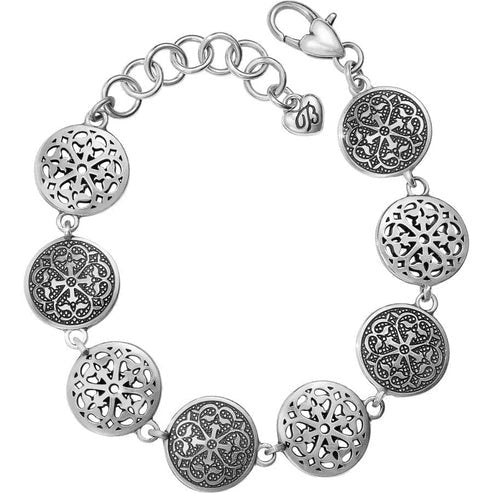 JF3760 ferrara medaillion link bracelet