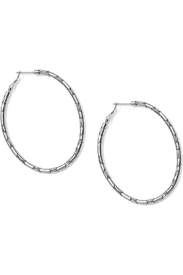 Brighton Pebble Large Oval Hoop Earrings