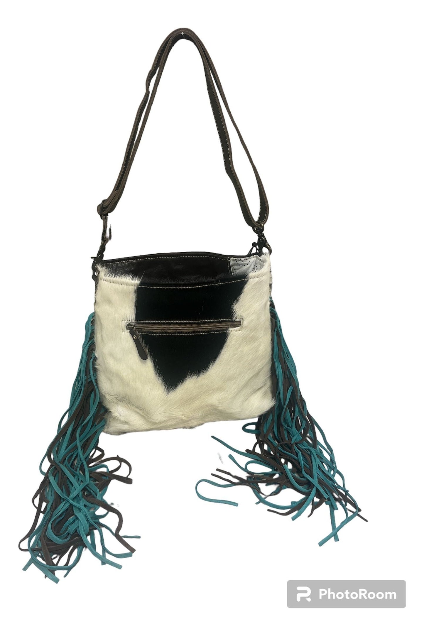 Myra Sapphire Crown Hand Tooled Bag