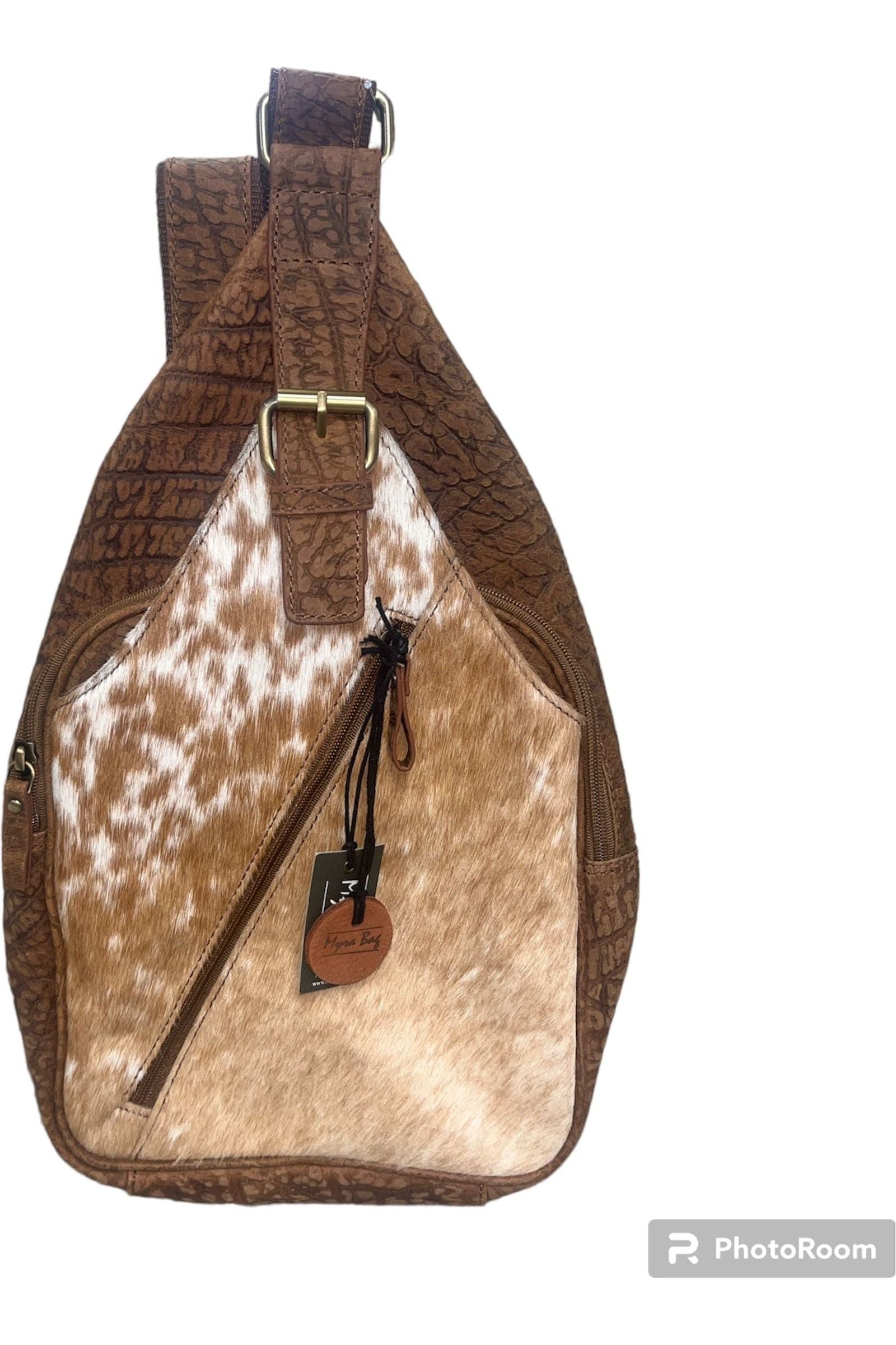 Myra Sierra Falls Hair on Hide Bucket Sling Bag – Simply 