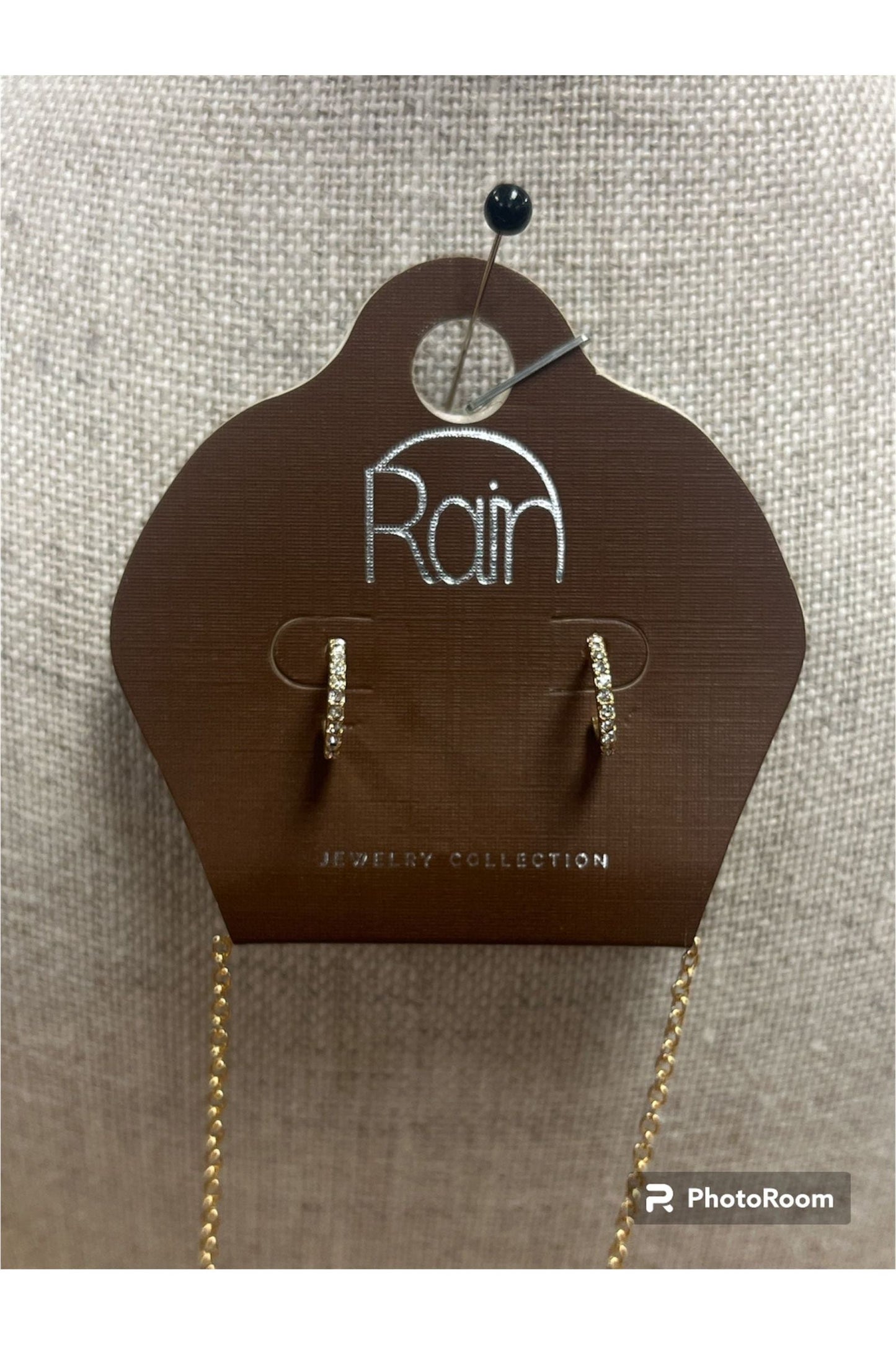 Gold Pendant Necklace/Earring Set