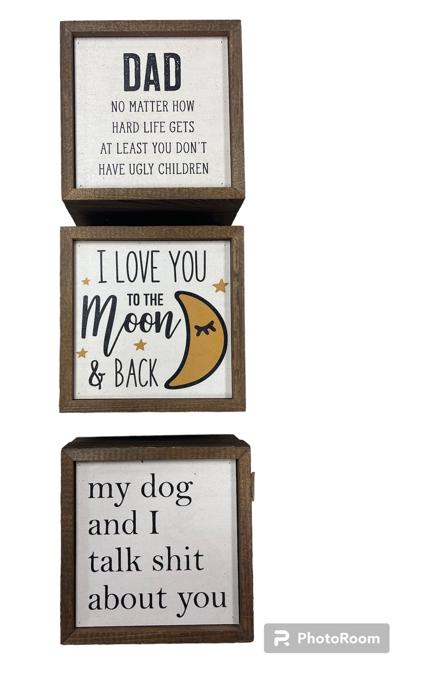 Small Square Wood Signs