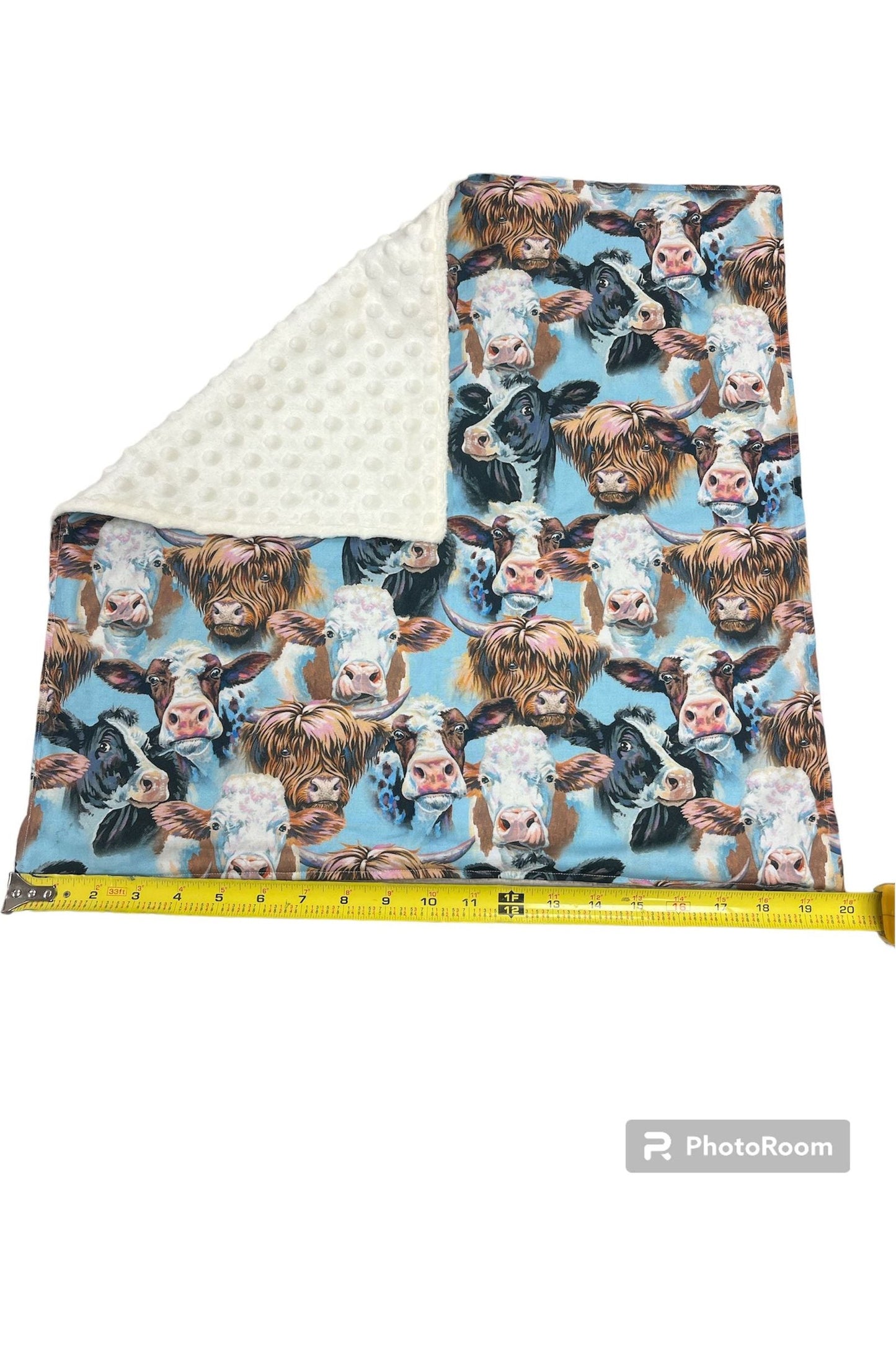 Highland Cow Print Baby Blanket