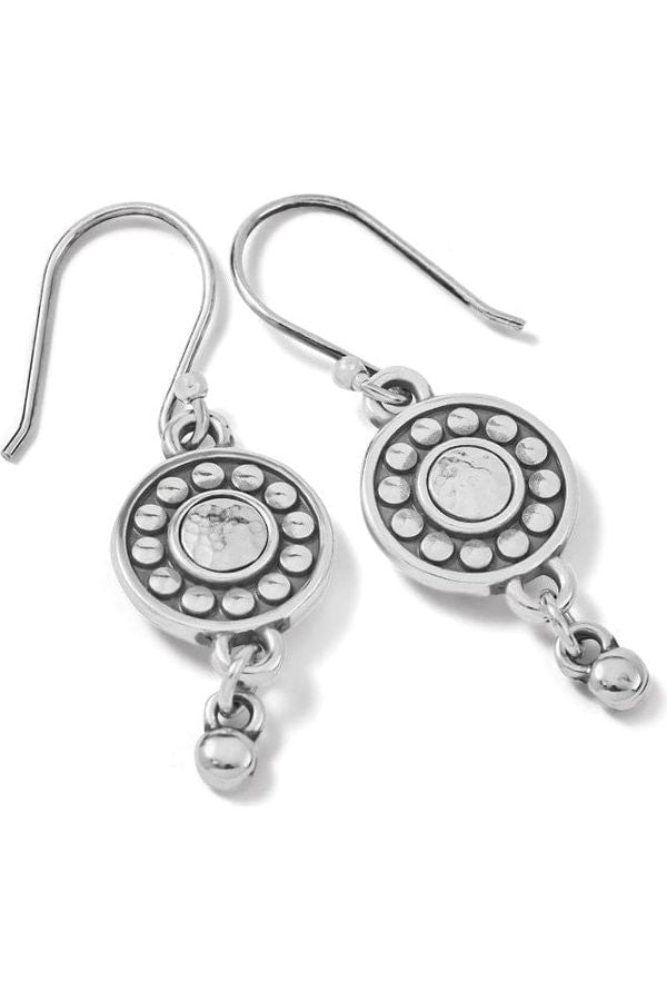 Brighton Pebble Dot Medali Reversible French Wire Earrings