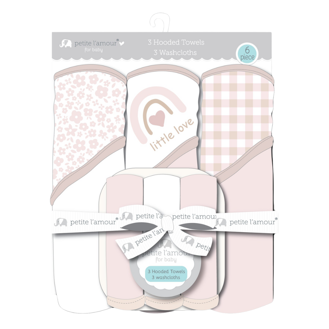 Baby hooded bath towels - wash cloths - 6