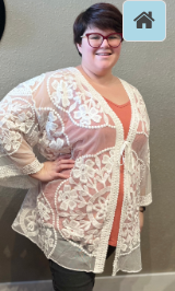 WHITE LACE KIMONO