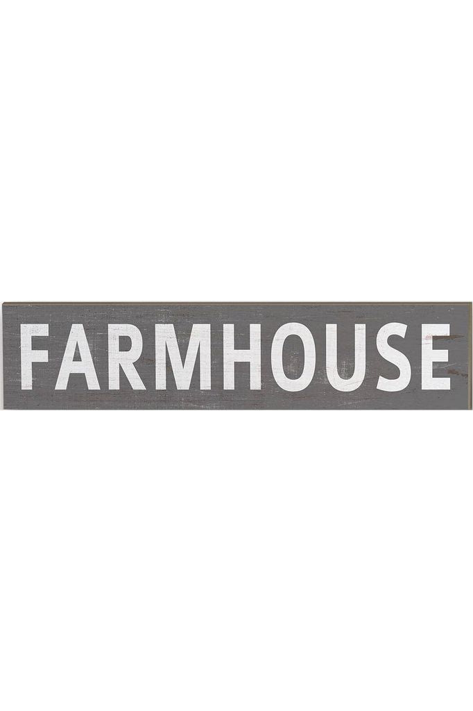 3" x 13" Farm House Grey Plaque