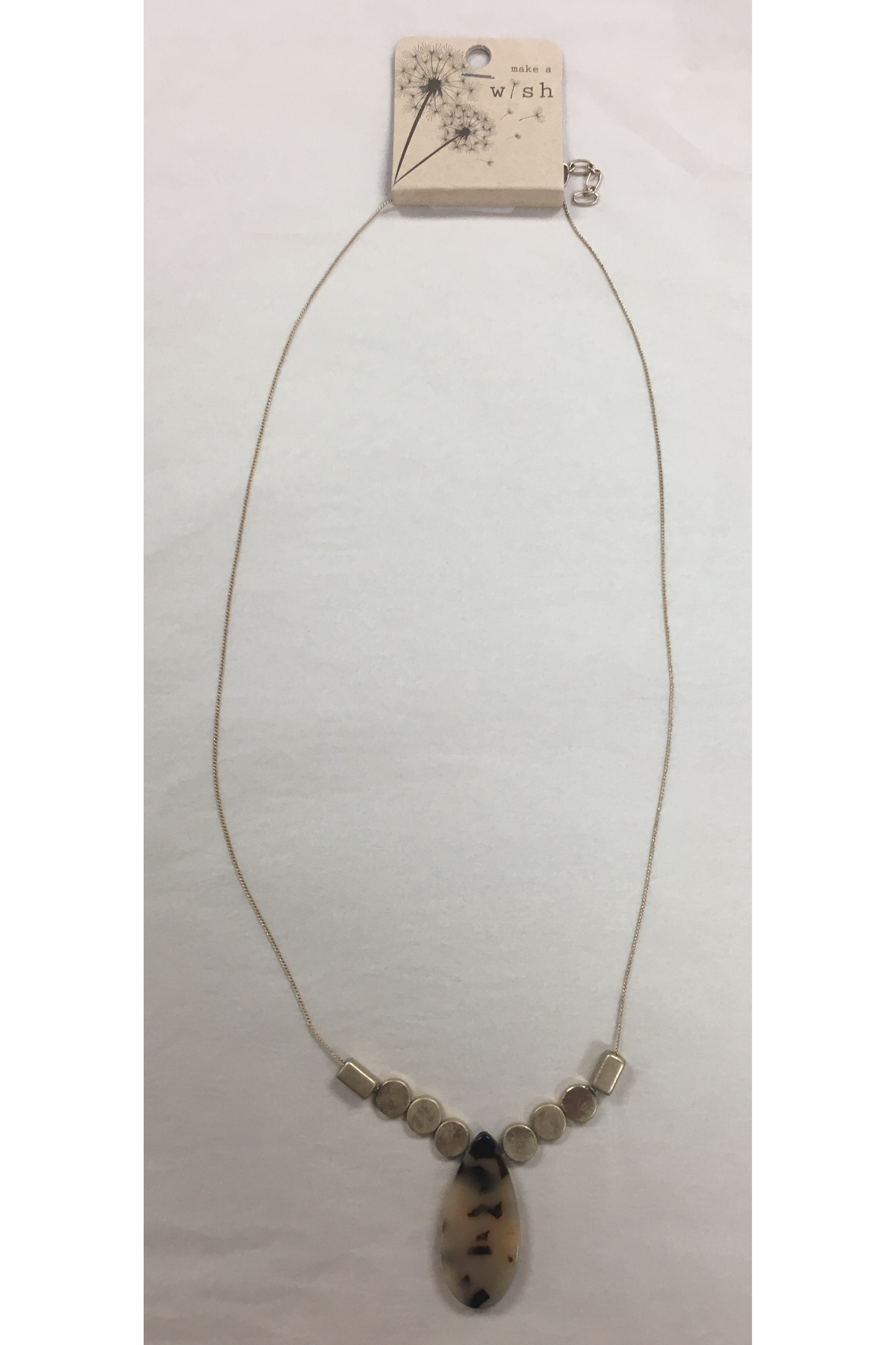 Make A Wish Leopard Gold Necklace