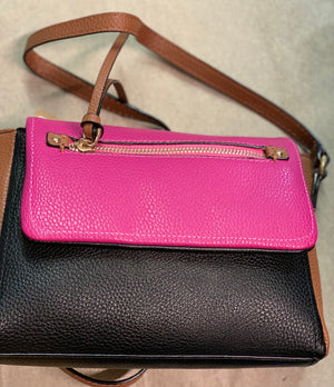 Pink Topped Crossbody Bag