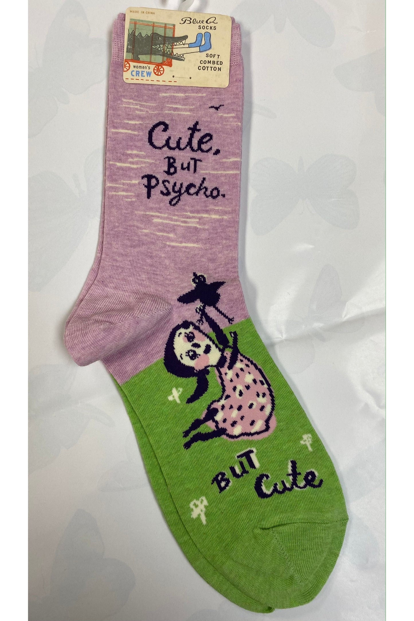 Blue Q Socks-Cute but Psycho
