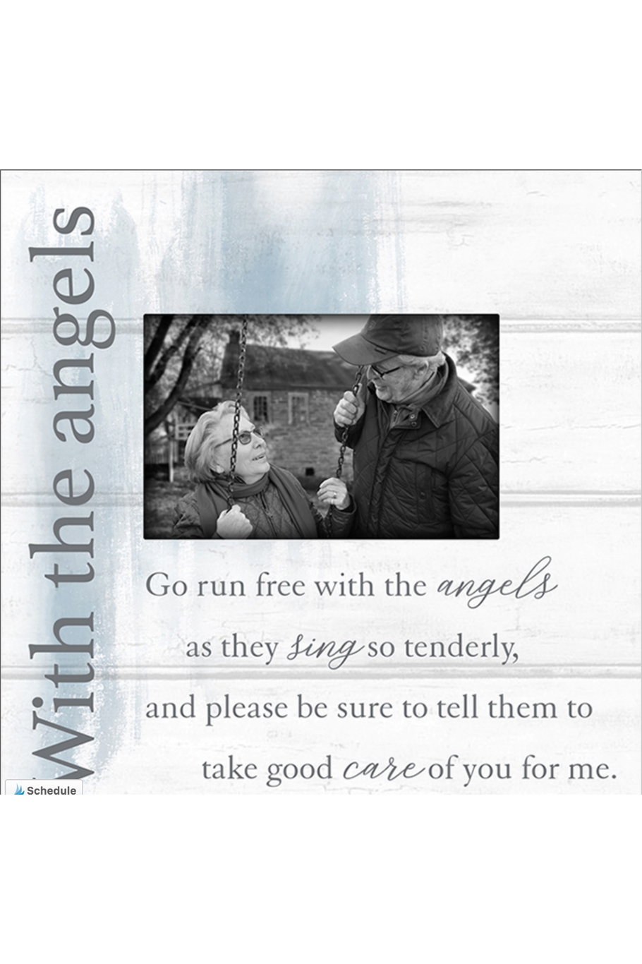 With the Angels Memory Frame