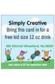 Prepaid Drink Bar Gift Cards