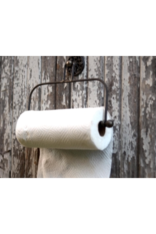 Rustic Metal Paper Towel Holder