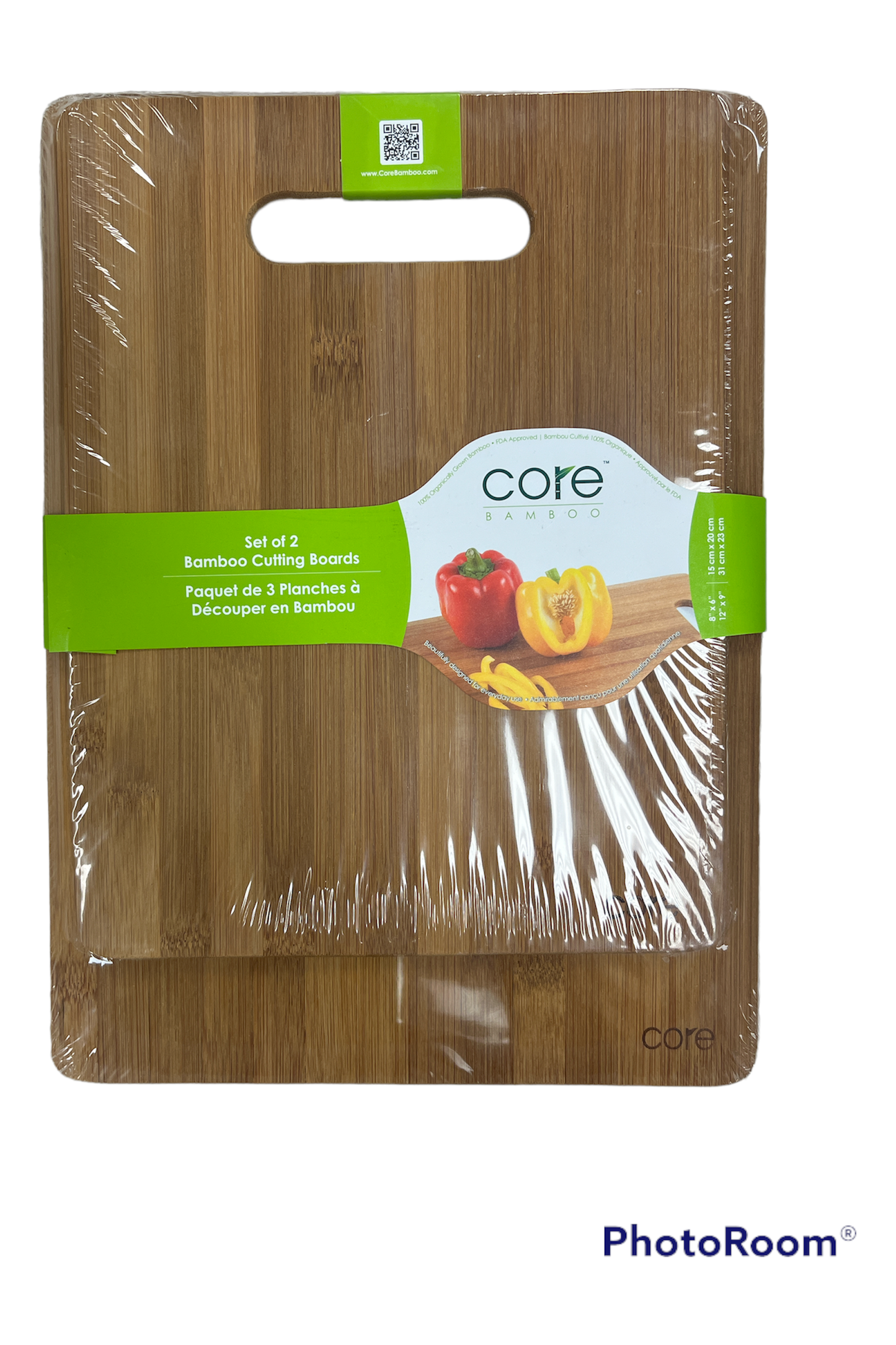 Core Bamboo 2piece Cutting Board