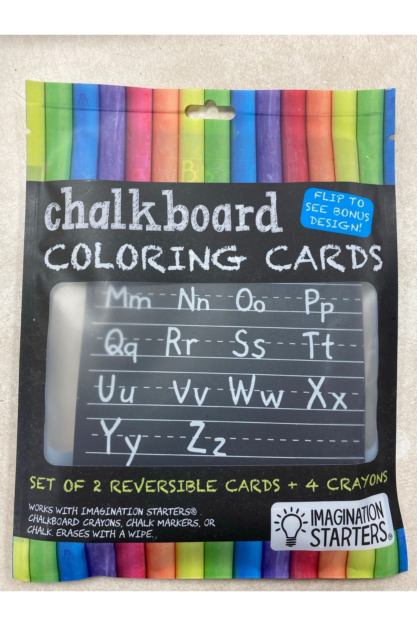 Chalkboard Reusable Coloring Cards