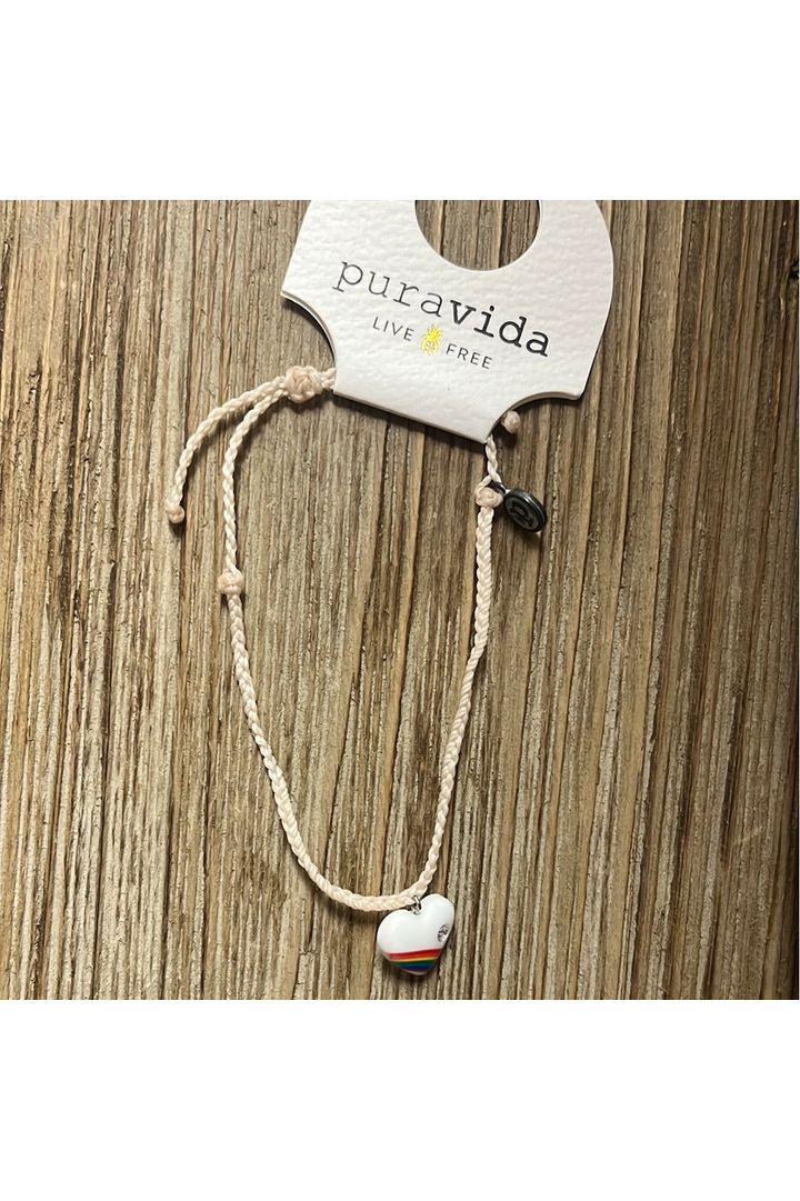 Pura Vida Vintage Heart Silver Bracelet
