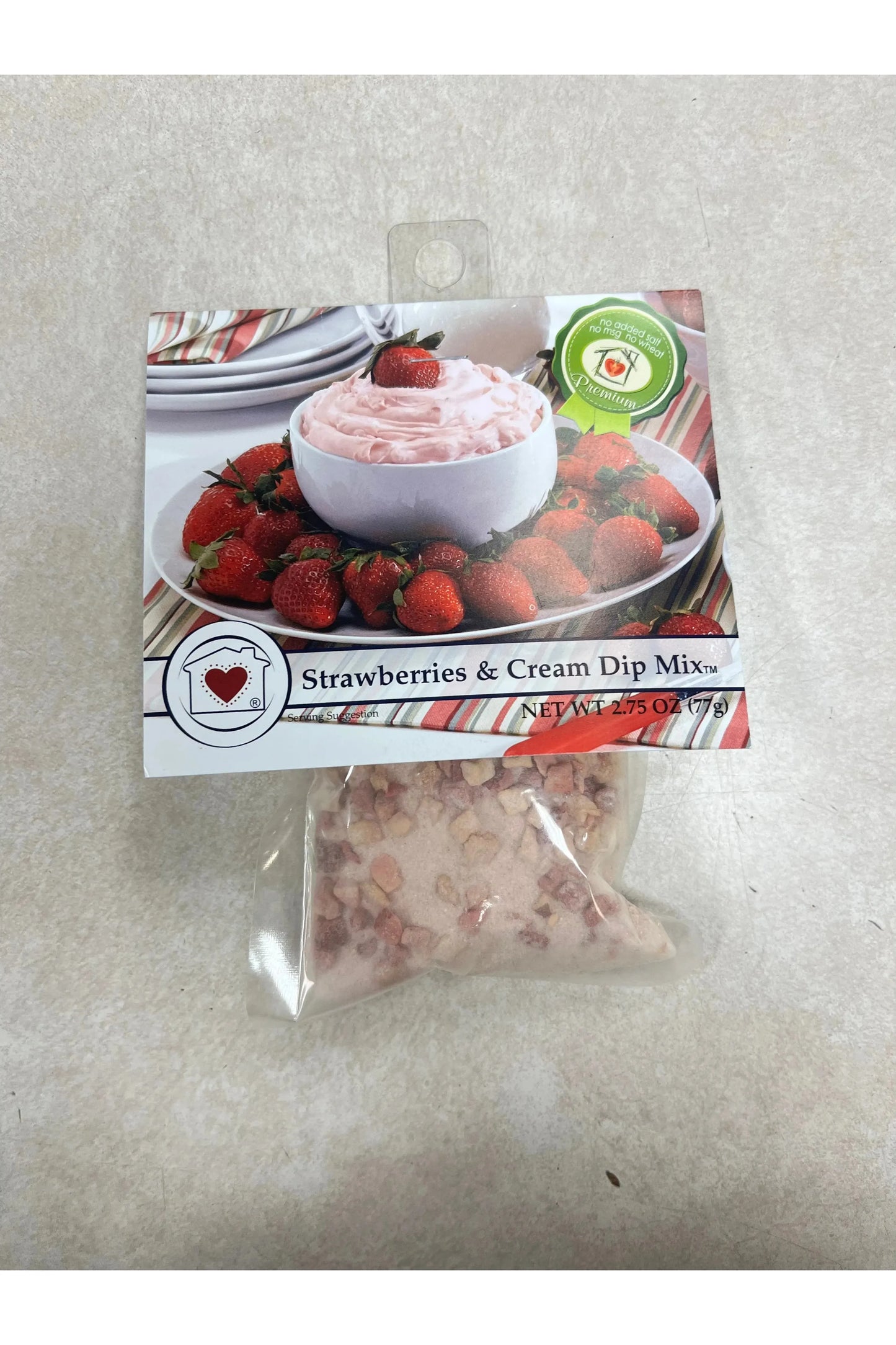 Strawberries and cream dip mix
