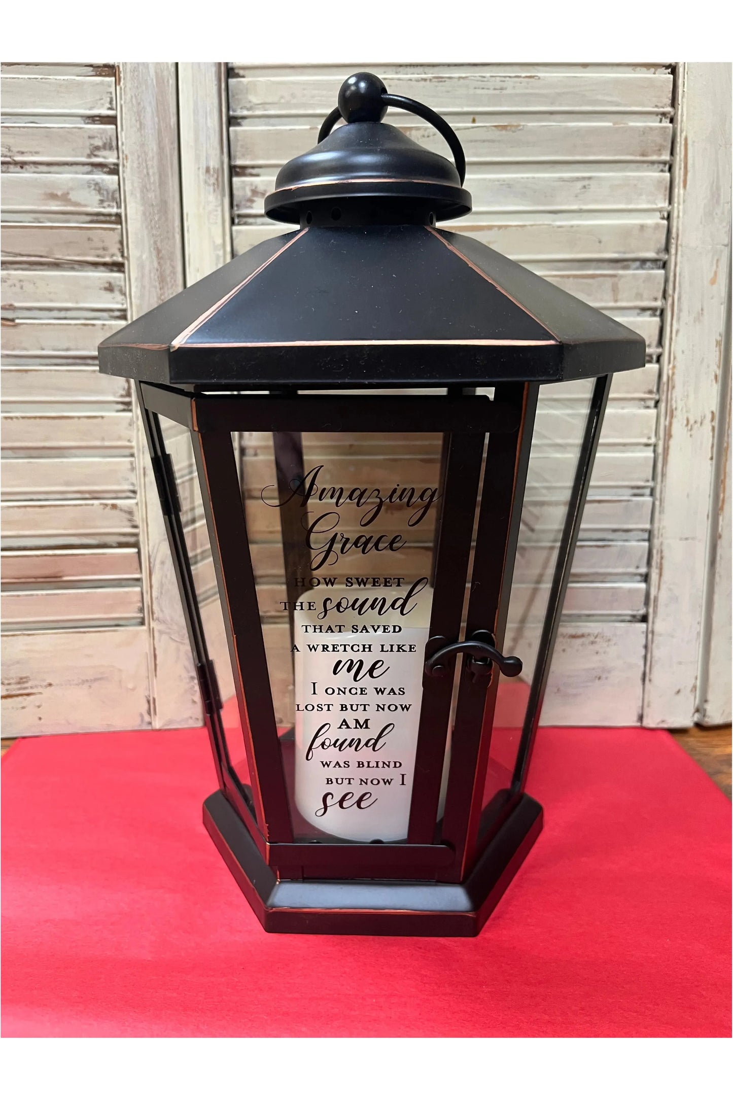 Lantern Black-Amazing Grace
