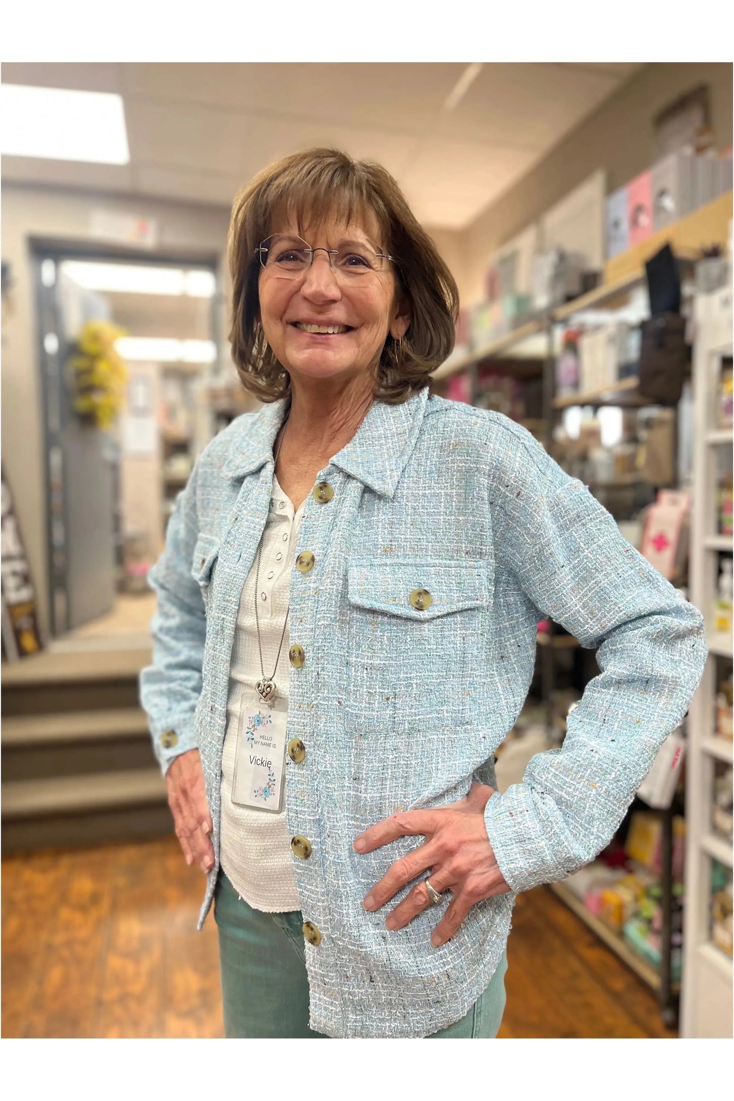 Kori Fabric Button Shacket