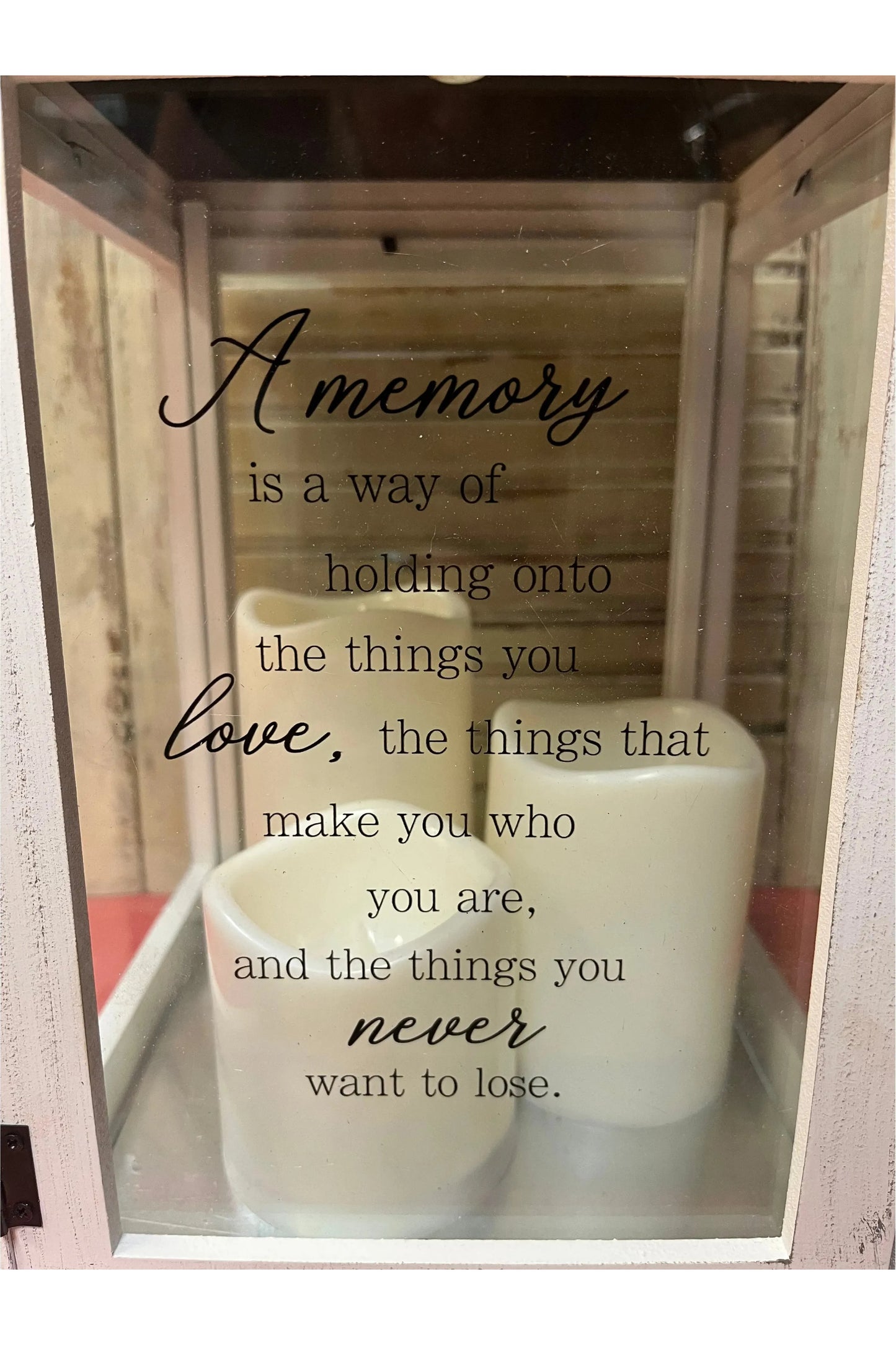 Lantern-3 Pillar Candle A Memory