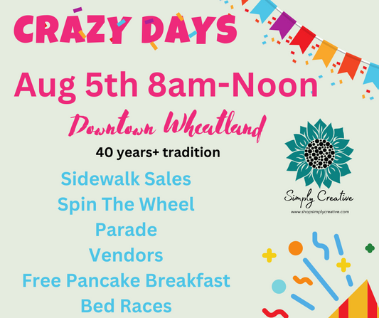 Crazy Days Vendor Form