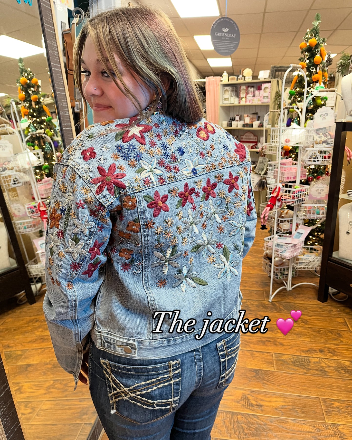 Wildflower Hand Embroidered Denim Jacket