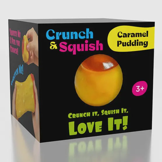Crunch & Squish Caramel Pudding Crunchy Squishies