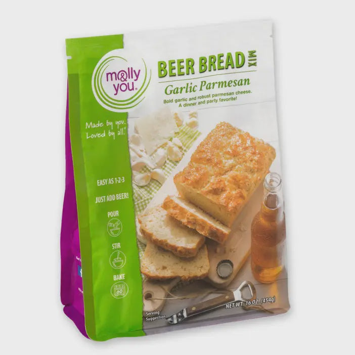Beer Bread garlic parmesan