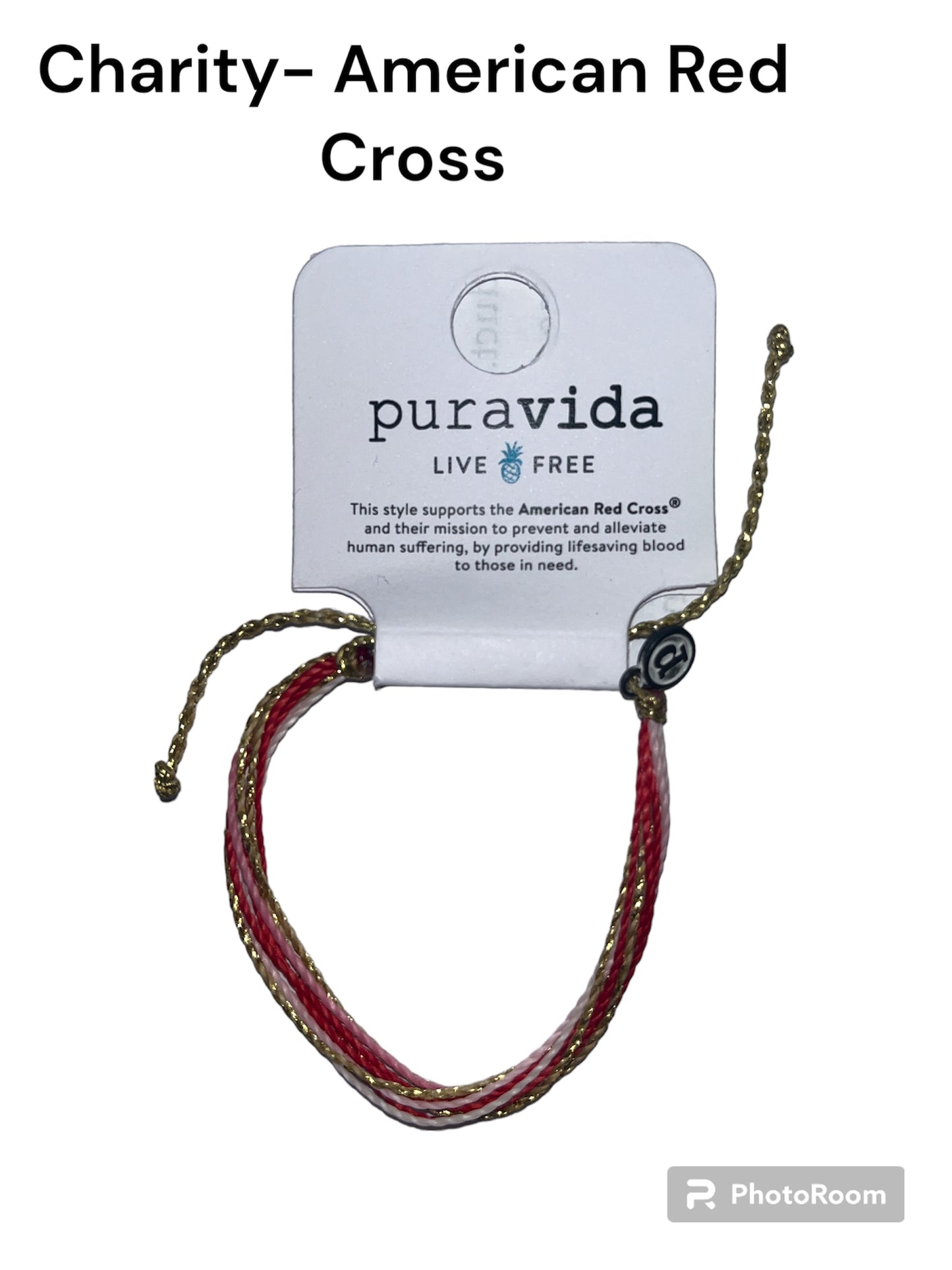 Pura Vida American Red Cross Bracelet