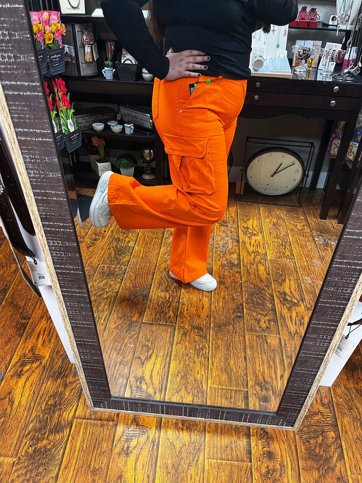 Orange Cargo Pants