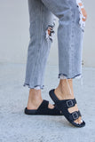 Forever Link Double Buckle Open Toe Sandals-Online Only