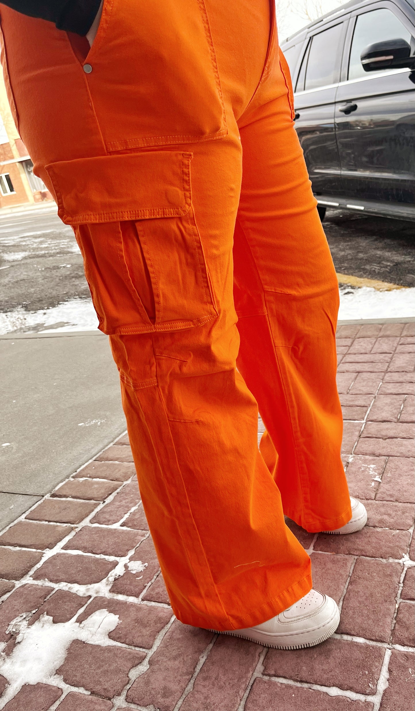 Orange Cargo Pants