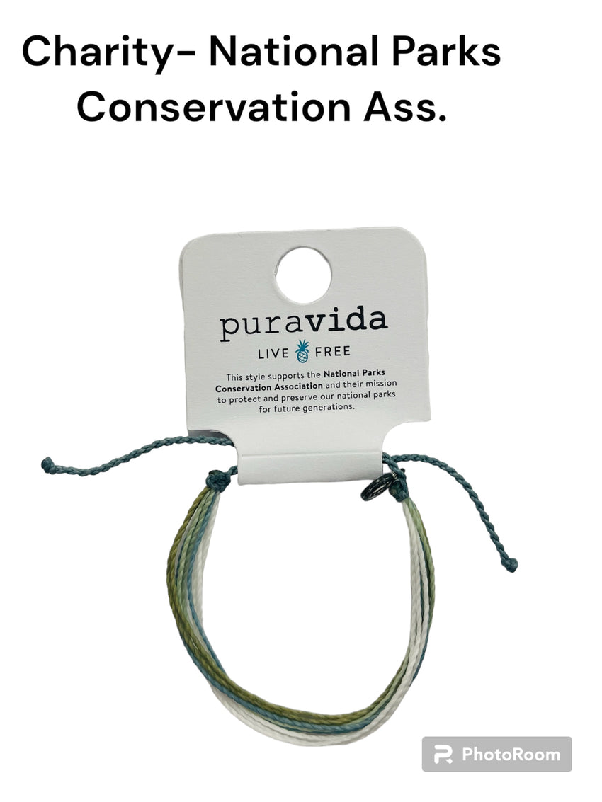 Pura Vida National Parks Conservation Bracelet