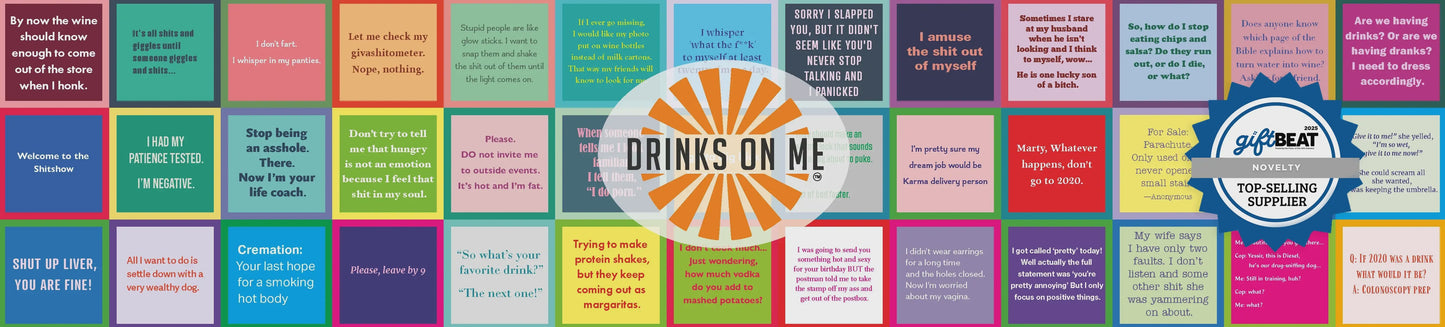 Drinks on Me Coasters