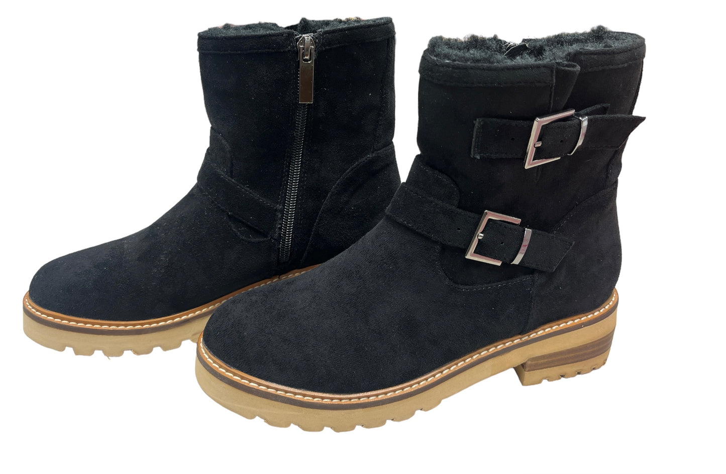 Hey Girl Black Receipts Boots SALE