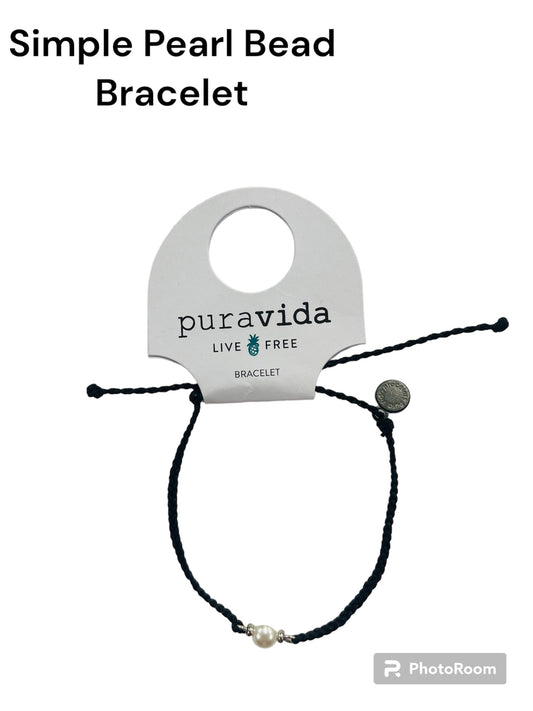 Pura Vida Simple Pearl Bead Bracelet