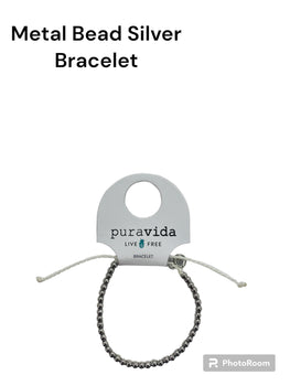 Pura Vida Metal Bead Bracelet