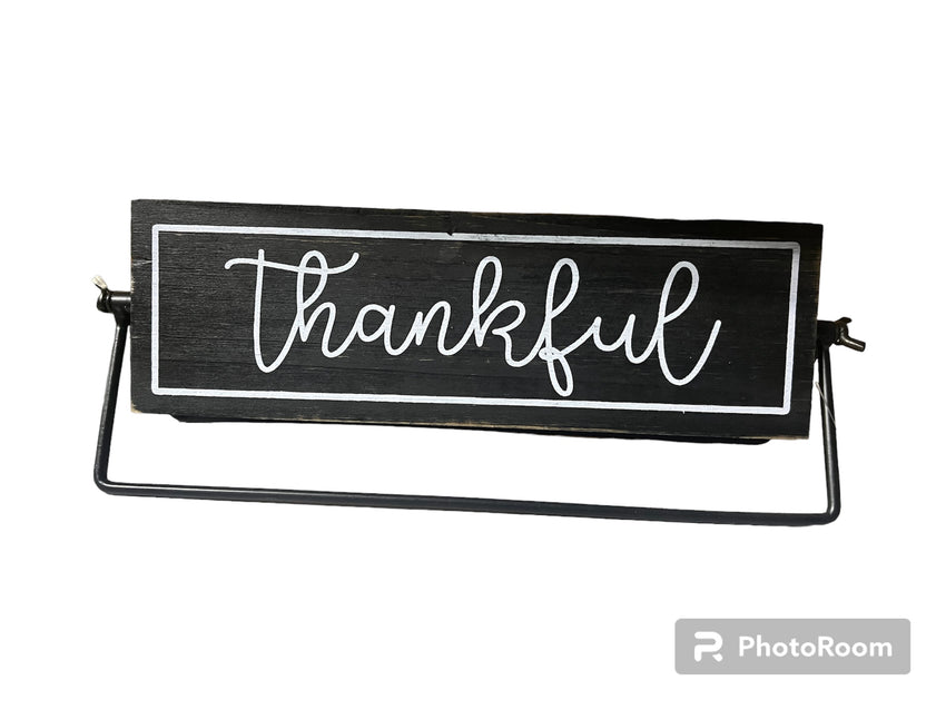 Thankful/ Grateful Reversible Sign