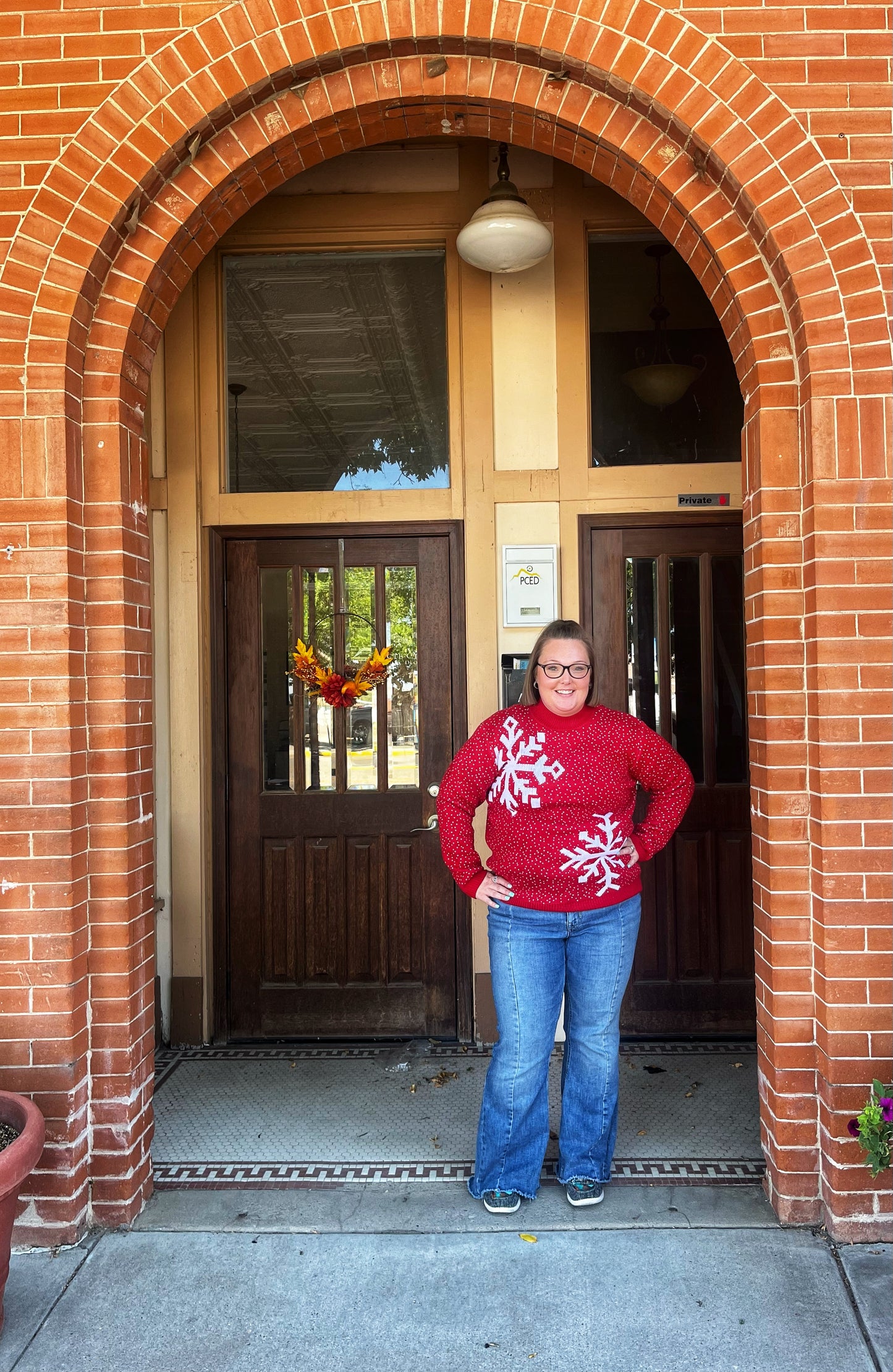 Red Snowflake Sweater