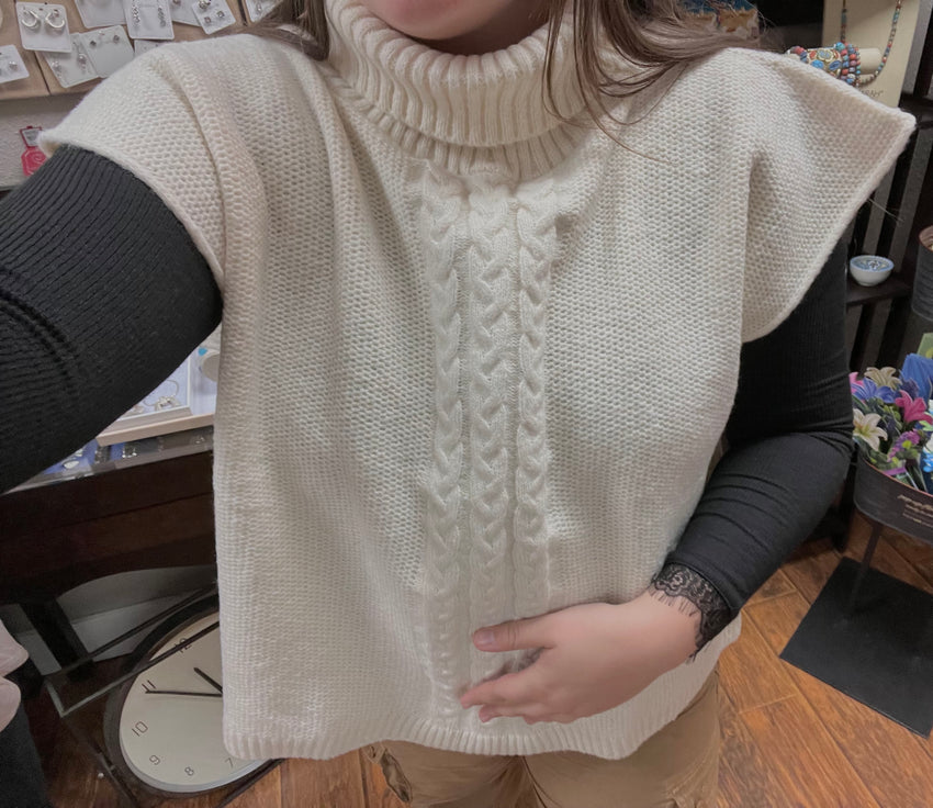 Poncho Sweater Vest