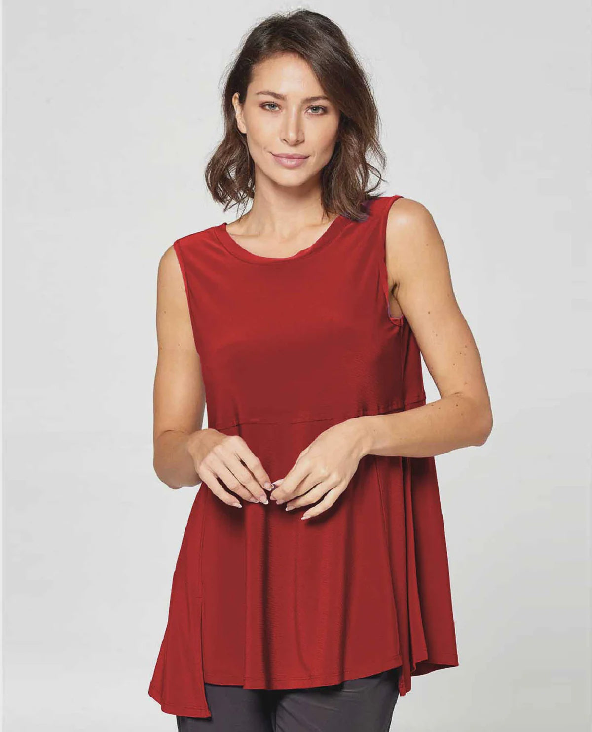Tunic style tank top - Red - reversible style