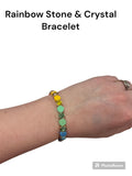 Rainbow Stone & Crystal Bracelet