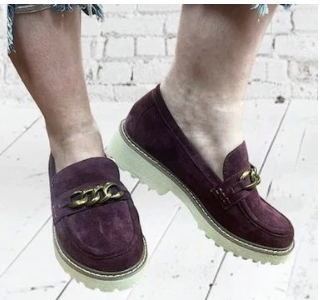 Corky's - Literally - Wine faux suede loafers