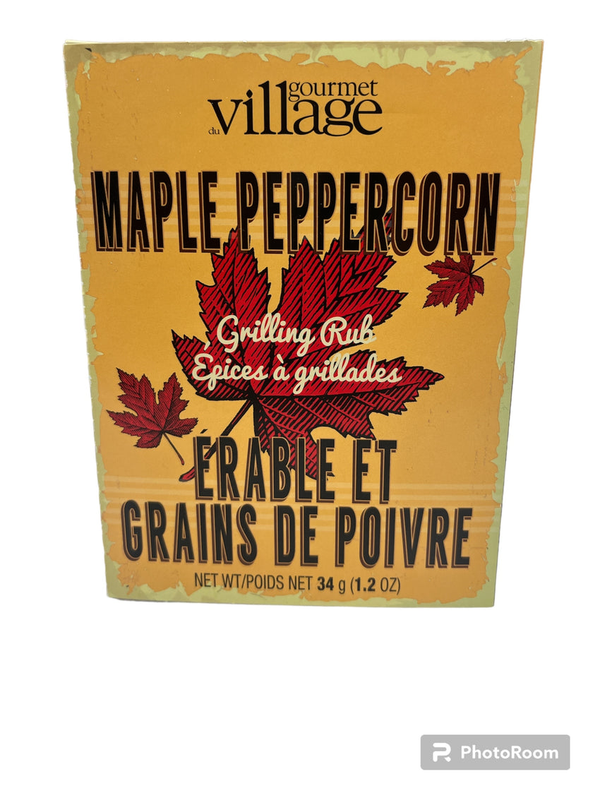 Gourmet Village Maple Peppercorn Grilling Rub