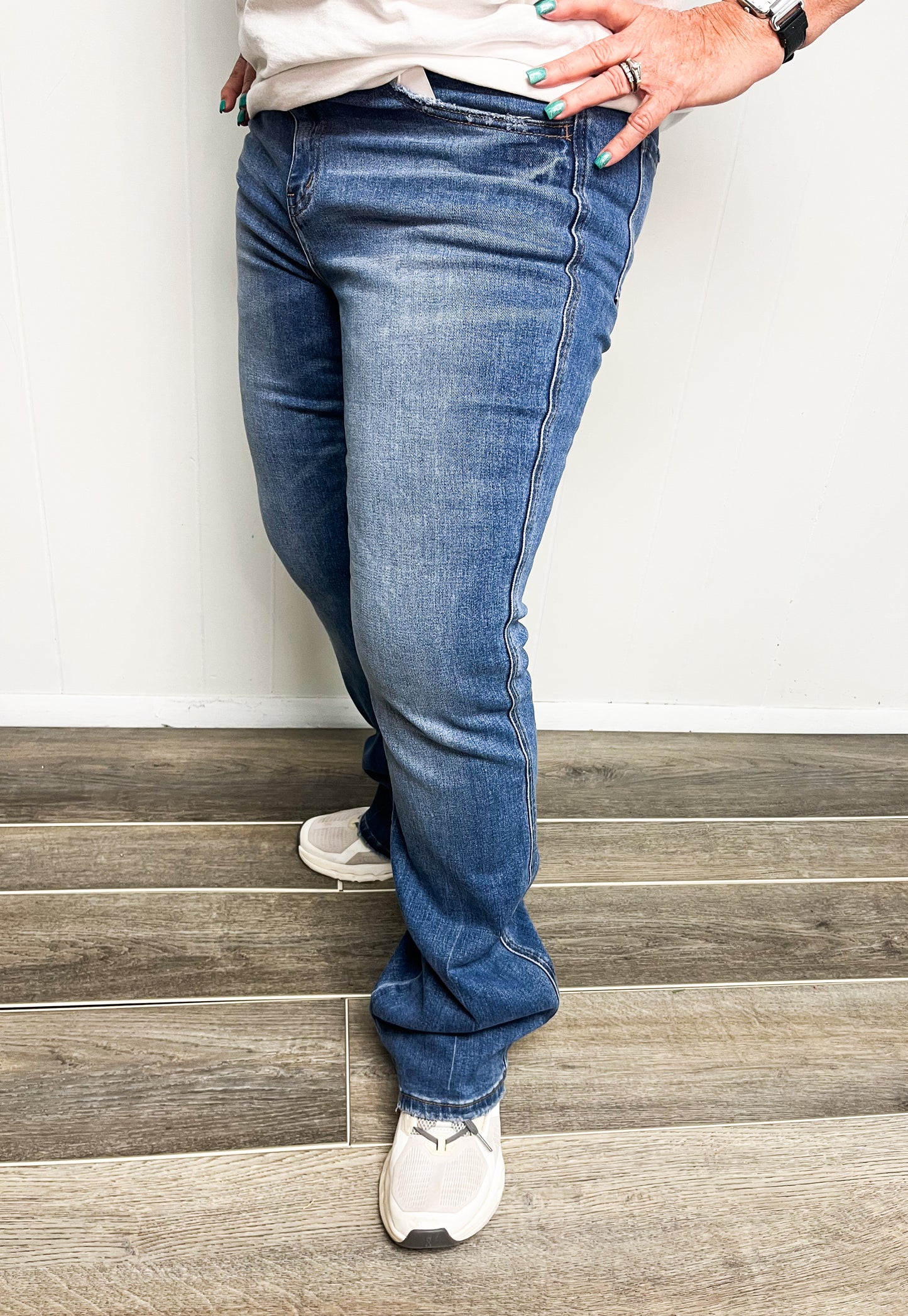 Flying Monkey full-length wide leg jeans