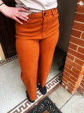 Easel Wide Leg Pant - Orange