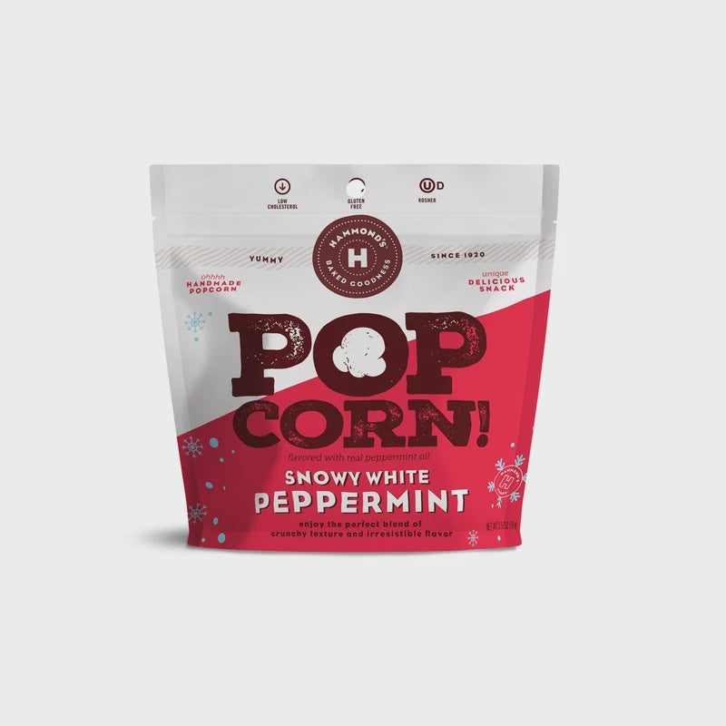 White Chocolate Peppermint Crunch Popcorn