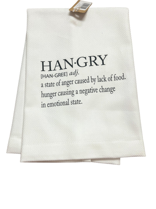 Hangry dish towel
